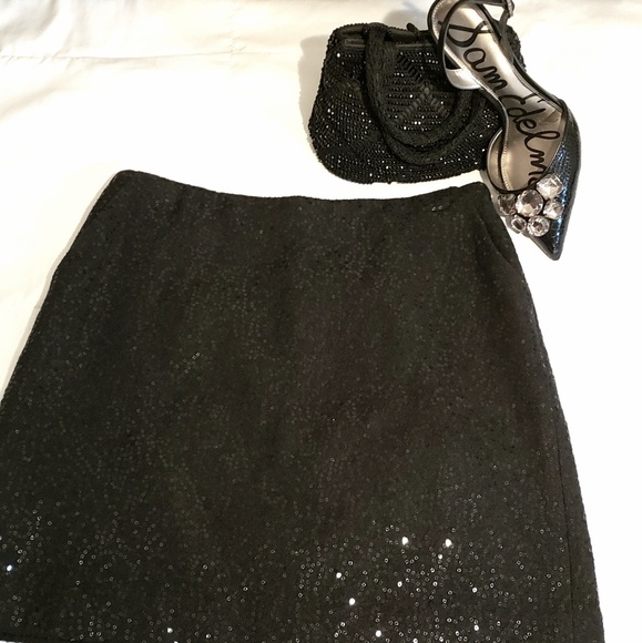 Ann Taylor Sequin Skirt With Pockets - Picture 2 of 8
